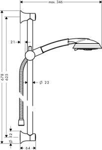 Hansgrohe Raindance Classic Duş Seti 27843000 - 3