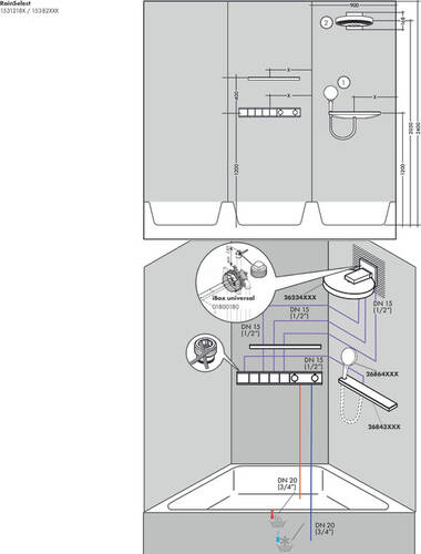 Hansgrohe Rainselect İçset 4 Çıkış 15312180 - 4