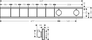 Hansgrohe RainSelect Termostatik Ankastre Banyo Bataryası 5 Çıkış 15384000 - 2