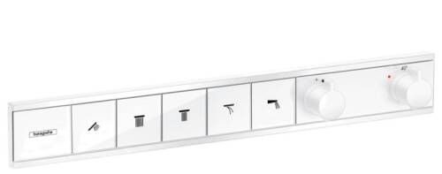 Hansgrohe RainSelect Termostatik Ankastre Banyo Bataryası 5 Çıkış Mat Beyaz 15384700 - 1