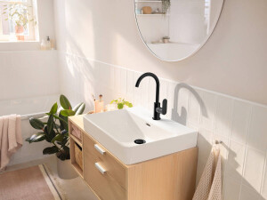 Hansgrohe Rebris S Lavabo Bataryası Dönebilen Kumandalı Mat Siyah 72536670 - 2