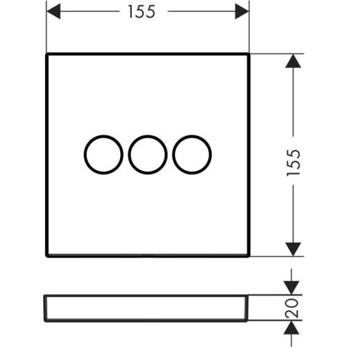 Hansgrohe ShowerSelect Ankastre Batarya 3 Çıkış 15764000 - 2