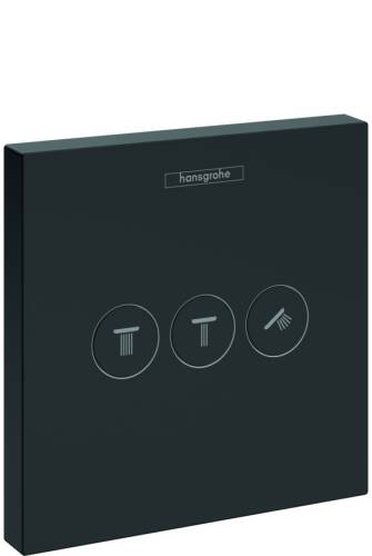 Hansgrohe ShowerSelect Ankastre Batarya 3 Çıkış Mat Siyah 15764670 - 1