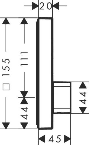 Hansgrohe ShowerSelect Ankastre Duş Bataryası 15767000 - 3