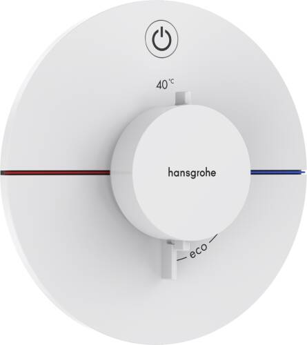 Hansgrohe ShowerSelect Comfort S Termostatik Ankastre Batarya 1 Çıkış Mat Beyaz 15553700 - 1