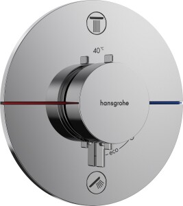 Hansgrohe ShowerSelect Comfort S Termostatik Ankastre Batarya 2 Çıkış 15554000 - 1