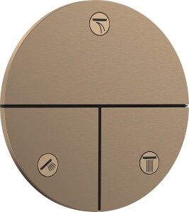 Hansgrohe ShowerSelect Comfort S Termostatik Ankastre Batarya 3 Çıkış Mat Bronz 15558140 