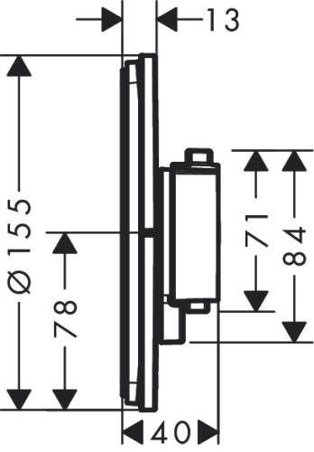 Hansgrohe ShowerSelect Comfort S Termostatik Ankastre Batarya 15559000 - 3