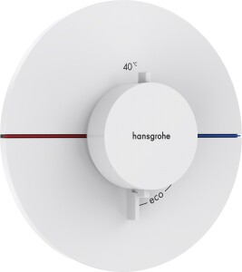 Hansgrohe ShowerSelect Comfort S Termostatik Ankastre Batarya Mat Beyaz 15559700 - 1