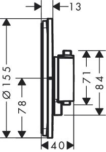 Hansgrohe ShowerSelect Comfort S Termostatik Ankastre Batarya Mat Beyaz 15559700 - 3