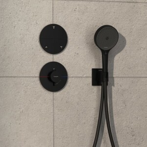 Hansgrohe ShowerSelect Comfort S Termostatik Ankastre Batarya Mat Siyah 15559670 - 2