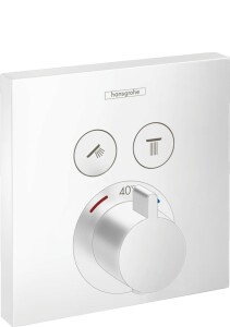 Hansgrohe ShowerSelect Termostatik Ankastre Banyo Bataryası 2 Çıkış Mat Beyaz 15763700 