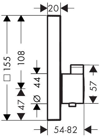 Hansgrohe ShowerSelect Termostatik Ankastre Duş Bataryası 15762000 - 3