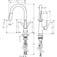 Hansgrohe Talis M51 Eviye Bataryası Çekilebilir Gaga 2 Akışlı 72815000 - 2