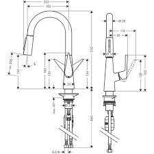 Hansgrohe Talis M51 Eviye Bataryası Çekilebilir Gaga 2 Akışlı 72815000 - 2