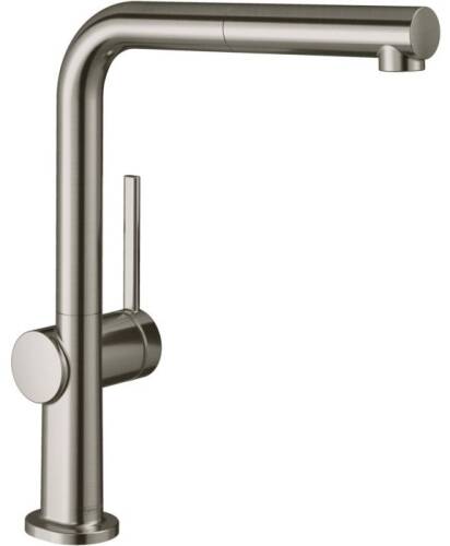 Hansgrohe Talis M54 Eviye Bataryası Çekilebilir Gaga Paslanmaz Çelik 72808800 - 1