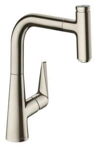 Hansgrohe Talis Select M51 Eviye Bataryası Çekilebilir Gaga Paslanmaz Çelik 72822800 - 1