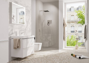 Hansgrohe Tecturis E 2-Delikli Lavabo Bataryası 150 CoolStart EcoSmart+ Mat Beyaz 73053700 - 2