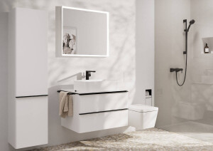 Hansgrohe Tecturis E Çanak Lavabo Bataryası 240 Fine CoolStart EcoSmart+ Bas-Aç Gider Setli Mat Siyah 73070670 - 2