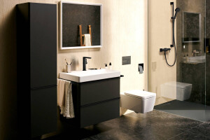 Hansgrohe Tecturis E Lavabo Bataryası 210 Fine CoolStart EcoSmart+ Dönebilir Gaga Mat Siyah 73060670 - 2