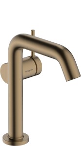 Hansgrohe Tecturis S Lavabo Bataryası 150 Fine CoolStart EcoSmart+ Bas-Aç Gider Setli Mat Bronz 73340140 - 1