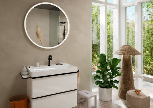 Hansgrohe Tecturis S Lavabo Bataryası 150 Fine CoolStart EcoSmart+ Bas-Aç Gider Setli Mat Siyah 73340670 - 2