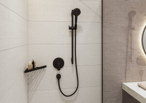 Hansgrohe Vernis Blend Ankastre Duş Bataryası Mat Siyah 71667670 - 2