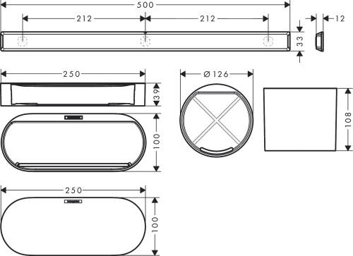 Hansgrohe WallStoris Banyo Paketi Mat Beyaz 27968700 - 2