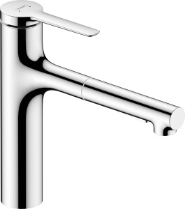 Hansgrohe Zesis M33 Eviye Bataryası Çekilebilir El Duşu 2jet sBox ile 74804000 - 1